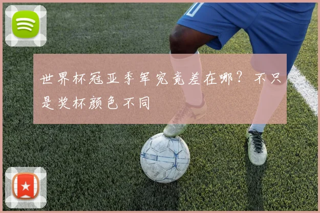世界杯冠亚季军究竟差在哪？不只是奖杯颜色不同